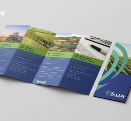 Inovegraf produz folder para Terra Soluções