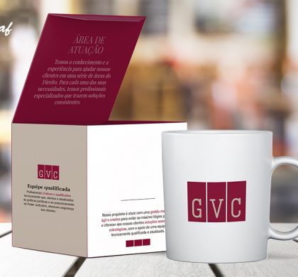 Inovegraf produz caixa para canecas da GVC Sociedade de Advogados